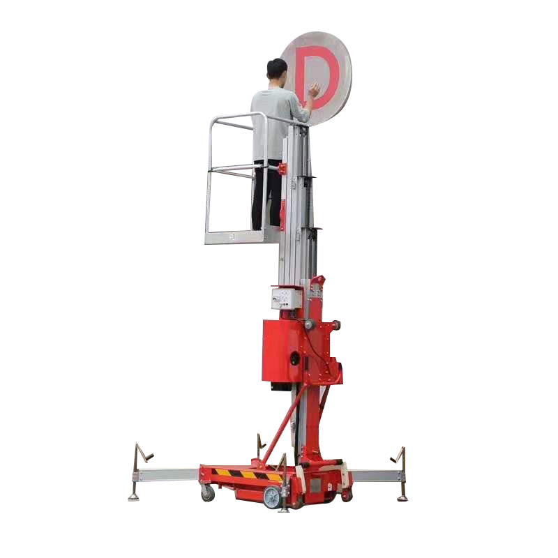 Single Mast Aluminum Alloy Working Platform