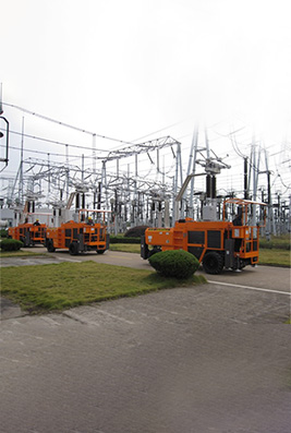 Off-road Fork Lifter Aerial Work Platform