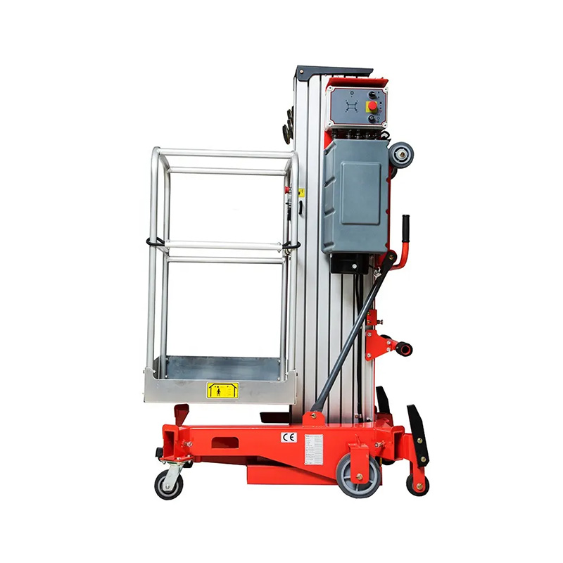 Single Mast Aluminum Alloy Lifting Platform